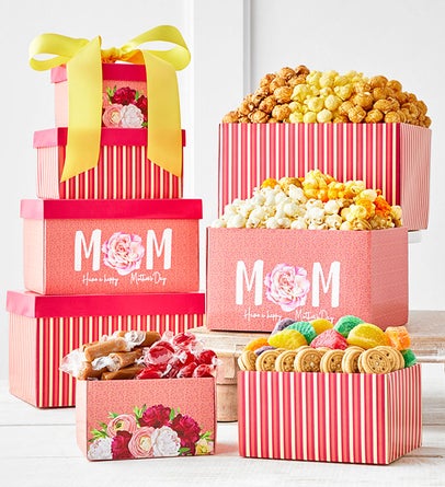 Blooms For Mom Gift Tower