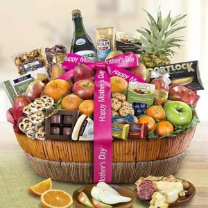 Mothers Day Grand Fruit & Sweets Gift Basket