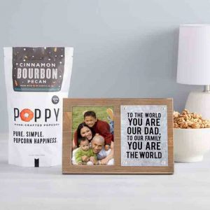 Father’s Day Picture Frame with Bourbon Popcorn