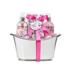 Pink Orchids Spa Holiday Basket