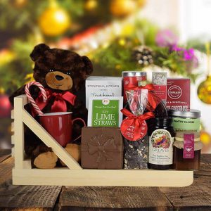Christmas Tea & Cookies Gift Basket