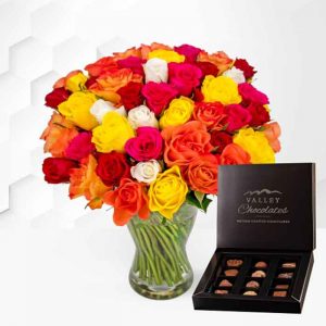 Roses with Chocolates