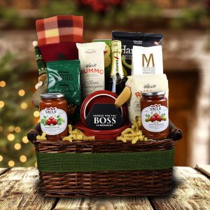 Packed With Pasta Holiday Champagne Gift Basket