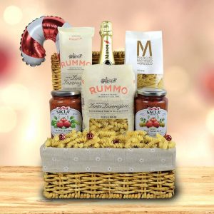 Pasta Extravaganza Christmas Champagne Gift Basket