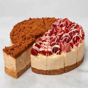 Lotus Biscoff & Strawberry Cheesecake