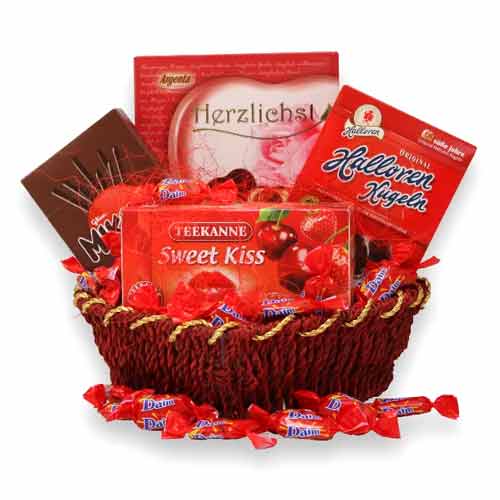 Pleasurable Chocolate N Tea Indulgence Gift Basket