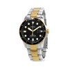 Quartz Black Dial Two-tone Men's Watch