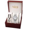 Quartz White Dial Ladies Watch and Bracelet Set