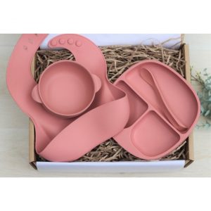 Rose Silicone Meal Time Set