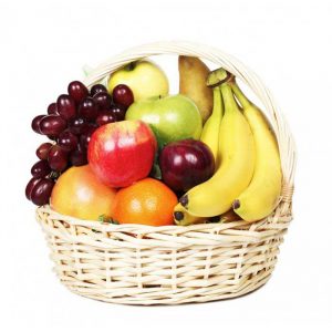 Fruit In Imported Cane Basket