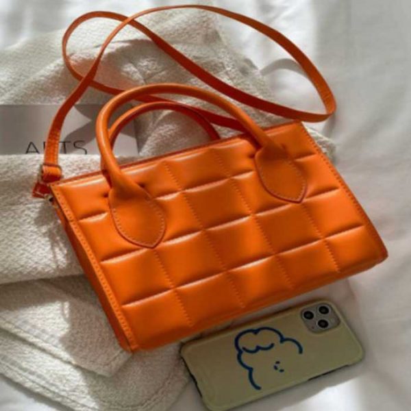 Minimalist Textured Square Bag