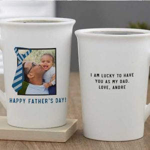Tie-riffic Dad Personalized Photo Coffee Mugs