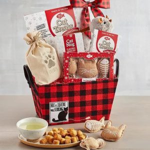 Meowy Christmas Gift Basket