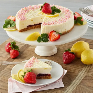 Lemon Strawberry Cheesecake