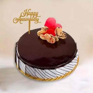 Chocolate Love Happy Anniversary Cake