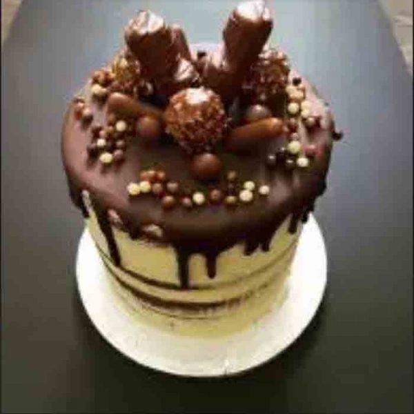 Tall Tier Chocolate Treats Nude Cake