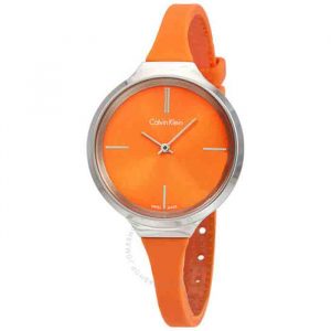 Calvin Klein Lively Orange Dial Ladies Watch