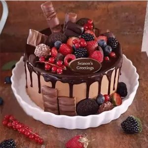 Candy Topped Chocolate Cake Half Kg
