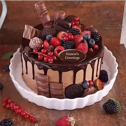 Candy Topped Chocolate Cake Half Kg