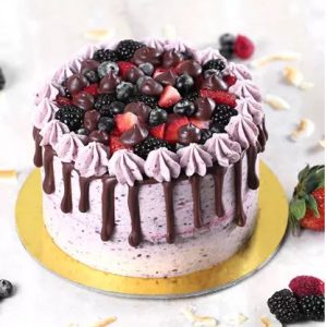 Delicious Chocolate Berry Cake- Half Kg