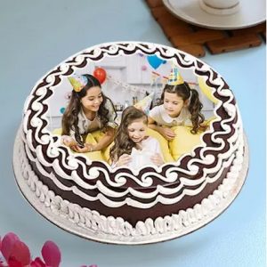 Delightful Birthday Photo Cake- Truffle Half Kg