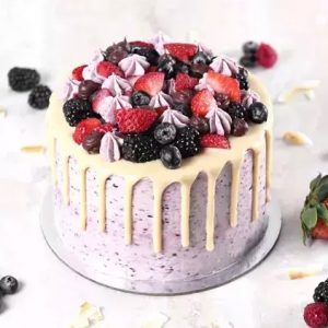 Yummy Vanilla Berry Delight Cake 4 Portion