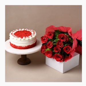 Combo with Cake and Flower