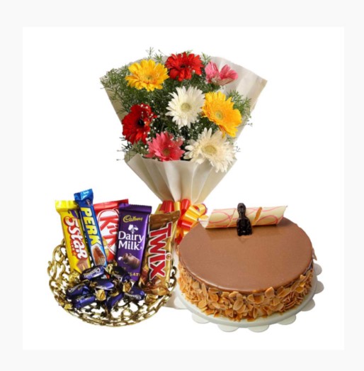 Combo with Cake and Flower