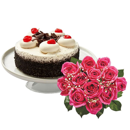 Black-Forest-with-Pink-Roses