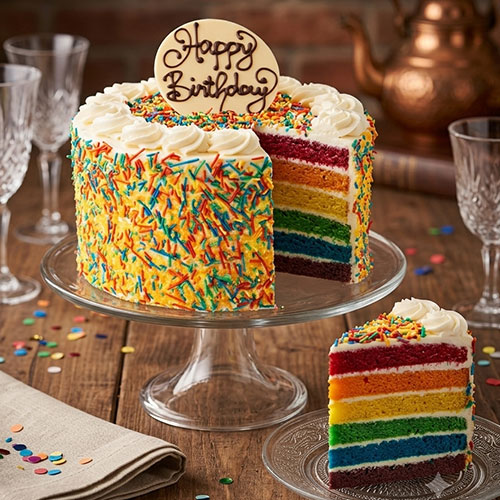 1 Kg Fresh Rainbow cake